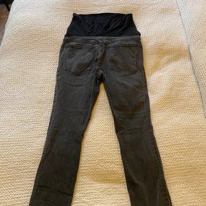 Hatch Over the Bump Slim Maternity Jean in Gray - Size 30